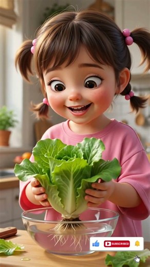 Grow Unlimited Lettuce from Kitchen Scraps 🌱 Regrow Lettuce in Just Days! #Shorts