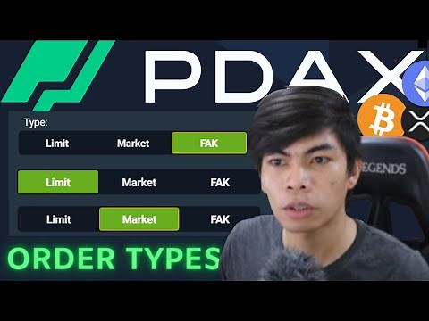 HOW TO USE PDAX ORDER TYPES (FAK, LIMIT, MARKET ORDER)