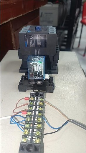 Proximity Sensor Wiring NPN with Relay & Contactor #shorts
