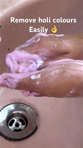 Best solution to remove holi colours!!effective and sure results 👌#holi #removestains #foryou #yt