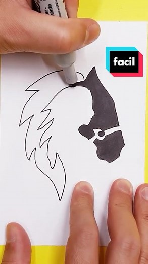 Cómo Dibujar un Stencil de Caballo y Mujer