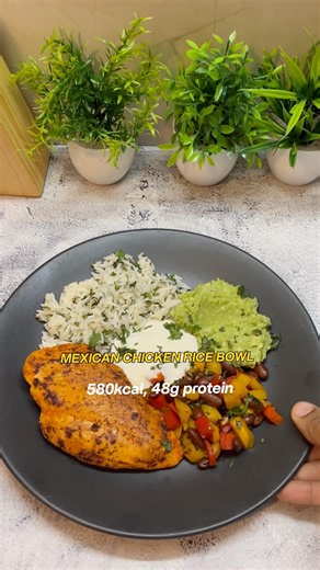 Mexican Chicken Rice Bowl | High protein recipes | Healthy high protein meals