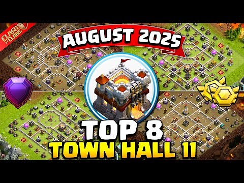 TOP 8! BEST Town Hall 11 (TH11) Base Layout + Copy Link 2025 | NEW TH11 WAR BASE | Clash of Clans
