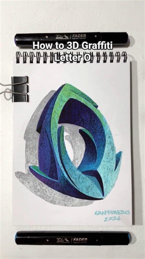 How to 3D Graffiti Letter O