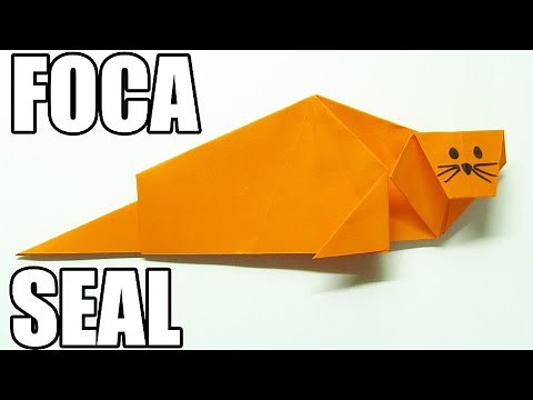 Como hacer una FOCA DE PAPEL muy divertida y facil | ORIGAMI SEAL