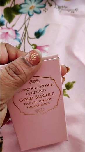 Fine gold biscuit 🍪 #biscuit #gift