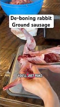 Ground rabbit sausage = one of the BEST ways to use rabbit 🐇🔥 Lean meat + the right seasoning = so