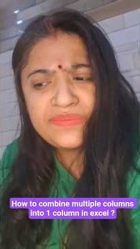 How to combine multiple columns into 1 column in excel #excel #sunainalakshyaedu #spreadsheet