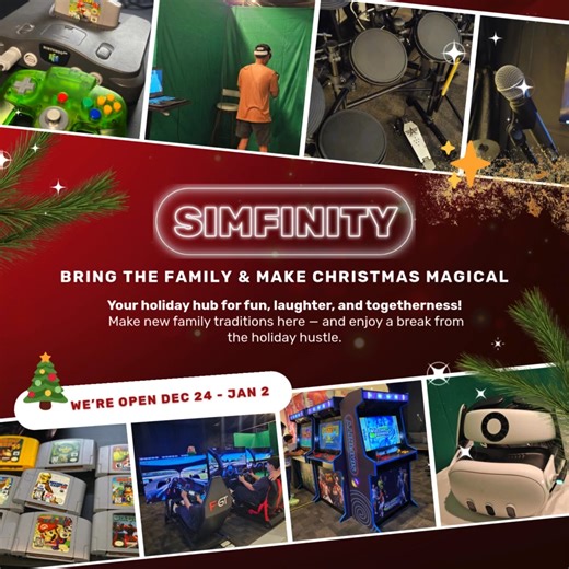 ✨ Bring the Fam & Make Christmas Magical at Simfinity! This holiday...