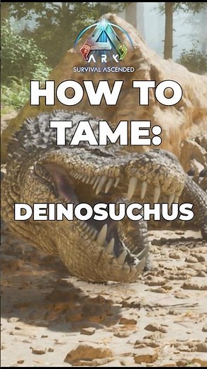 How To Tame a Deinosuchus in Ark Survival Ascended #arksurvivalascended #ark #tutorial #gaming