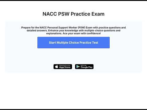 NACC PSW Practice Exam