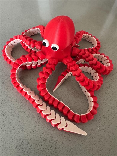 Articulated 3D Printed Octopus Fidget Toy – Cute Flexi Desk Pet, Sensory Stress Relief Toy, ADHD Fidget, 3D Printed Sea Life Gift - Etsy