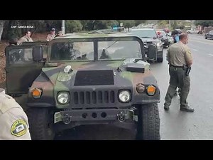 CA: Police chase Humvee stolen from National Guard Armory