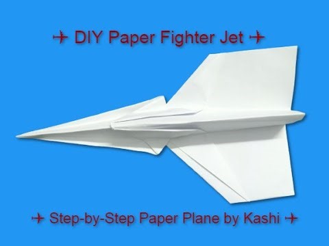 How to Make Fighter Jet from Paper ✈️ | Easy Paper Plane Craft by Kashi PART 1