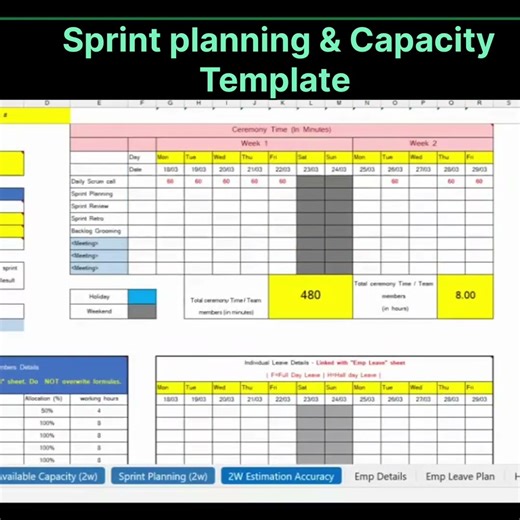 Sprint Planning made EASY! Auto-calculate team capacity in seconds ⚡📊