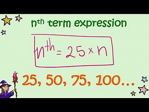 Learn how to find the nth term expression in a number sequence. Primary and Low Secondary.