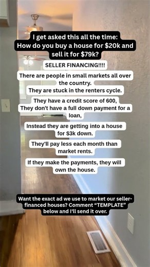 How do you buy a house for $20k and sell it for $79k?