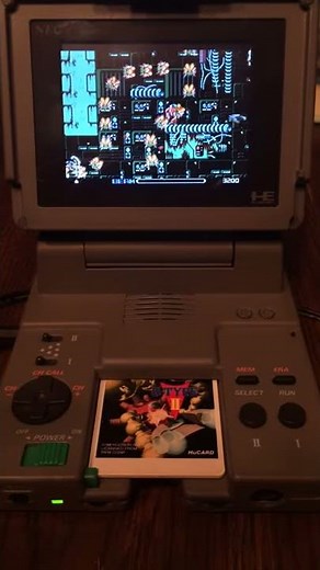 PC Engine LT modded with new LCD
