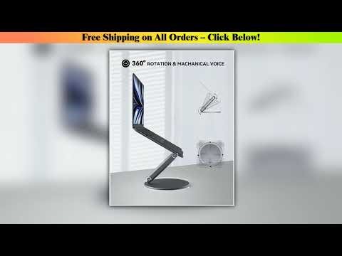 LULULOOK Laptop Stand ,Foldable Notebook Stand with 360 Rotating Base Laptop Holder For MacBook