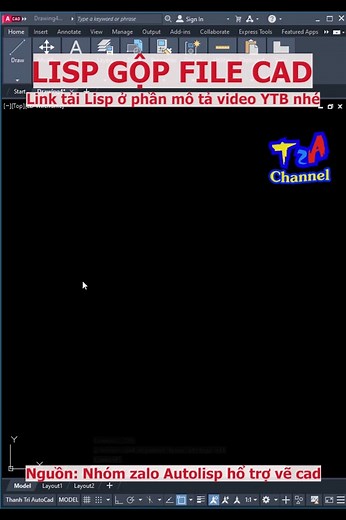 Lisp gộp nhiều file cad lại trong autocad #autolisp #lispcad #autocad