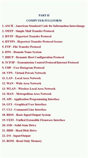 computer full form shortcut key part 2 #OSSC#OSSSC#ALL THE COMPETITIVE EXAM
