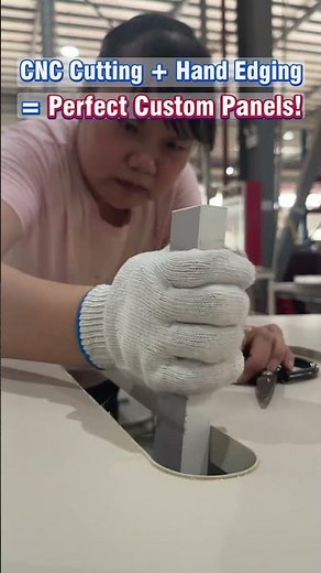 CNC Drilling + Manual Edge Banding for Pegboard Panels | HOMAG Machine + Hand-Finish Process