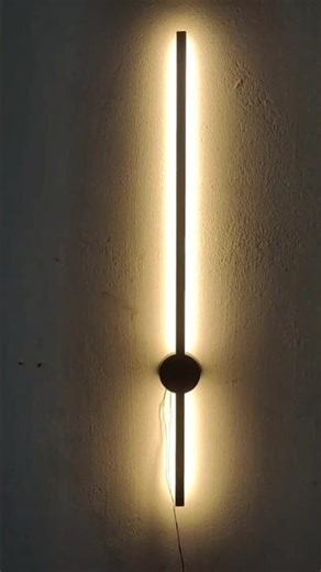 DIY SLIM LED WALL LAMP #ledlights #lamp #light #lighting #diy #shortsviral #shorts #howtomake