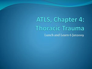 PPT - ATLS, Chapter 4: Thoracic Trauma PowerPoint Presentation, free download - ID:3066590