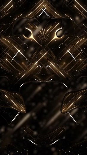 Golden Liquid Particles Luxury Background | Screensaver | Loop