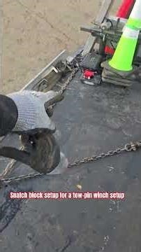 use a #snatchblock for the #towing #safety #towingservices #towingsafety #towing #winch