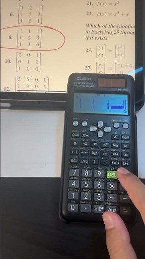 How to find the inverse of a matrix on Casio FX-991 ES Plus C #maths #mathematics #mathstricks