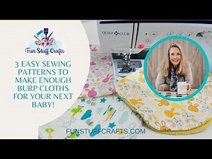 3 EASY Sewing Patterns To Make Enough Burp Cloths For Your Next Baby!