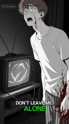 The TV Turned On 📺👁️horror story #shorts