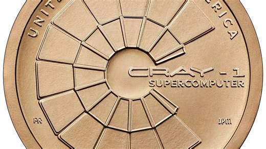 New $1 coin design showcases Wisconsin's Cray-1 supercomputer innovation