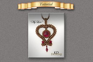 Tutorial/pattern for "my Love" Pendent - Etsy