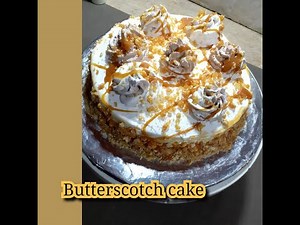 Butterscotch Cake Recipe | Butterscotch Sauce & Butterscotch Crunch | Mamas' Cuisine