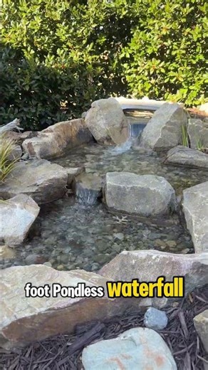 Backyard Pondless waterfall in Carolina Orchards
