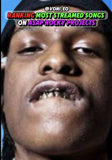 What is the Best Most Streamed Songs on Asap Rocky Projects? #asaprocky #dontbedumb #rap #review #fyp