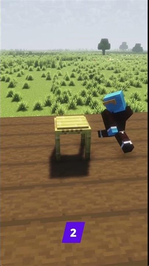 Minecraft chair- tutorial for beginners | easy Minecraft build hack #mctutorial #minecraftbuilding