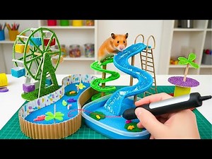 Cardboard Water Park For Hamsters Made With 3D Pen 💖 DIY 3D Pen Playground Fun for Kids
