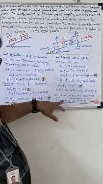 Friction Solution in english | Numerical of two block on inclined plane | Explained Step-by-Step