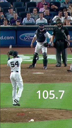 2024 Aroldis Chapman Fastest vs Slowest Fastball MLB #mlb #baseball #sports