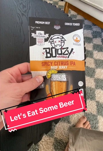 Very good beer beef jerky from @Boozy Jerky #beer #beerreview #beefjerky