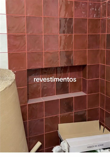 revestimentos criativos bem assentados!