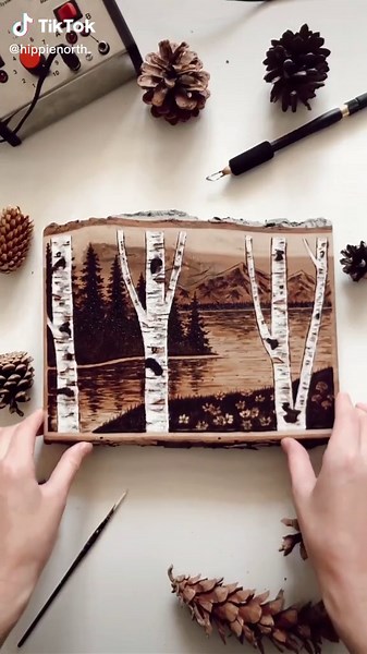 Texture Tree Woodburning Tutorial