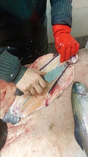 Filleting with a big knife!! “how was work?”