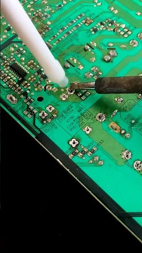 Precision PCB Solder Repair | Fixing Circuit Board Connections #pcbrepair #soldering #diy #fixfactor