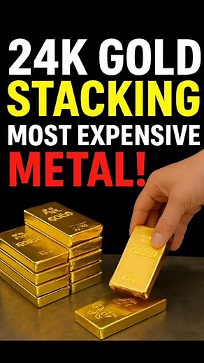 24K Gold Stacking – Most Expensive Metal Ever Seen! 💰✨ | Startup Riches