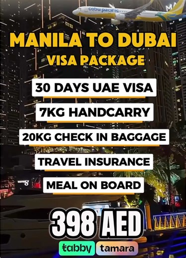 Affordable Manila to Dubai Visa Package Starting at 398 AED