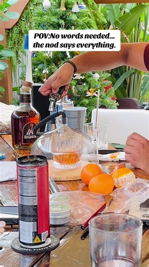Smoking an Old Fashioned at my father-in-law’s backyard bar, enjoying perfect weather, great company, and a quiet moment of approval. Good drinks have a way of speaking for themselves. 🥃 Smokey Old Fashioned 🔥 Cherry wood smoke 🍊 Orange oil finish Would you try this at a family gathering? #spellbinder_cocktails #fyp #reels #viral #foryourpage @Johnsonville Bourbonshop @Bourbon Tours Kentucky @Bourbon Brotherhood